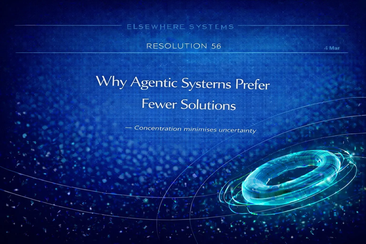Why Agentic Systems Prefer Fewer Solutions