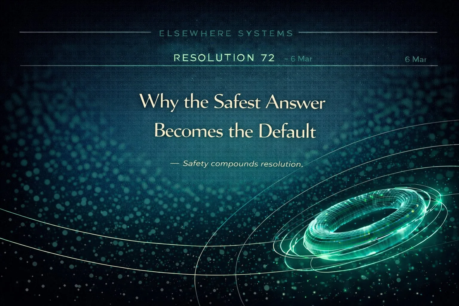 Why the Safest Answer Becomes the Default