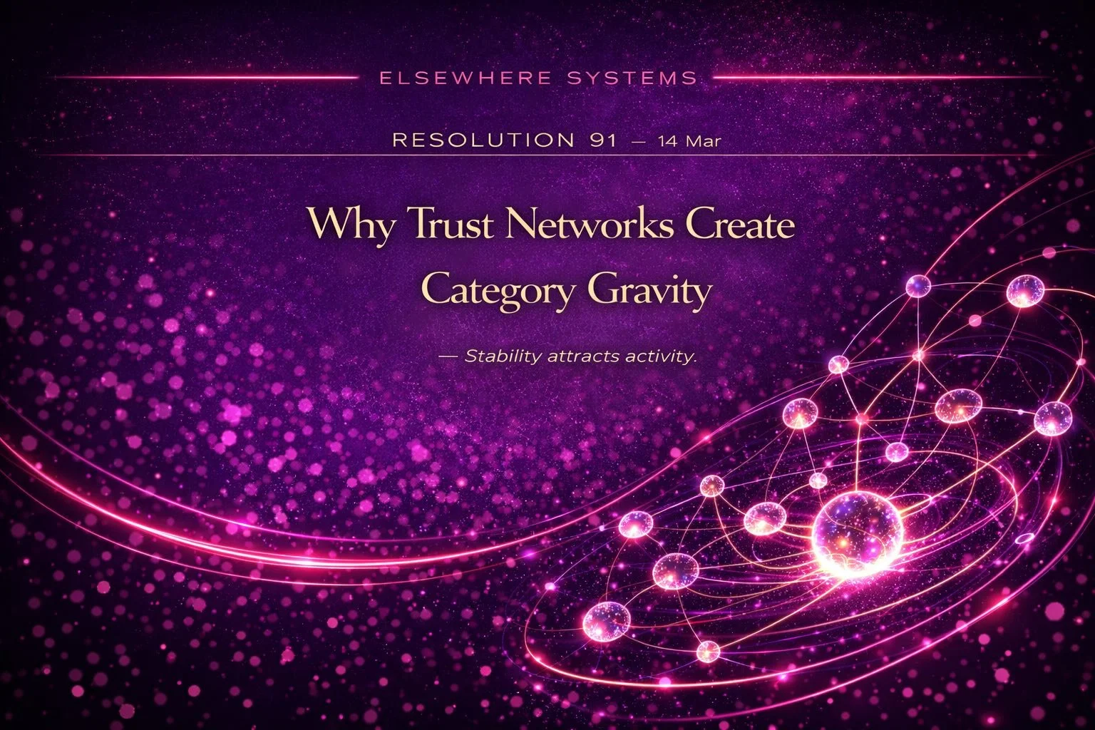 Why Trust Networks Create Category Gravity