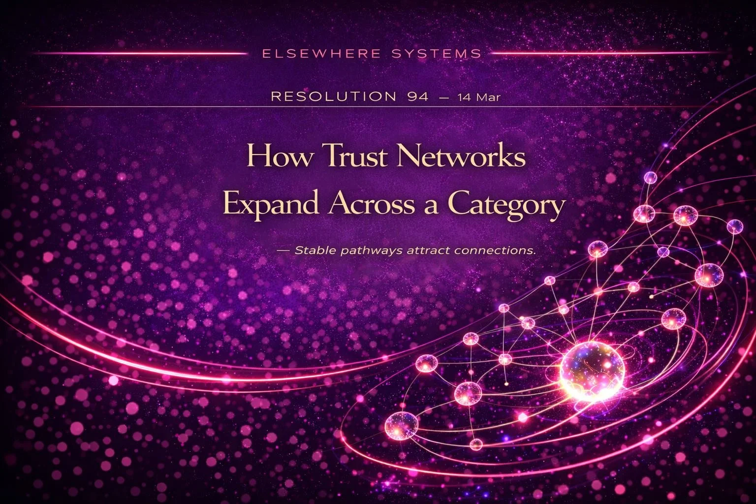 How Trust Networks Expand Across a Category
