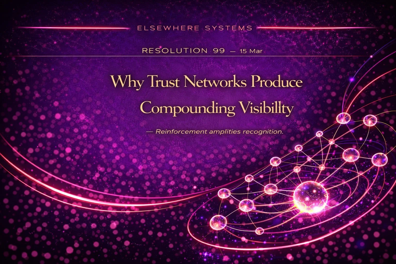 Why Trust Networks Produce Compounding Visibility