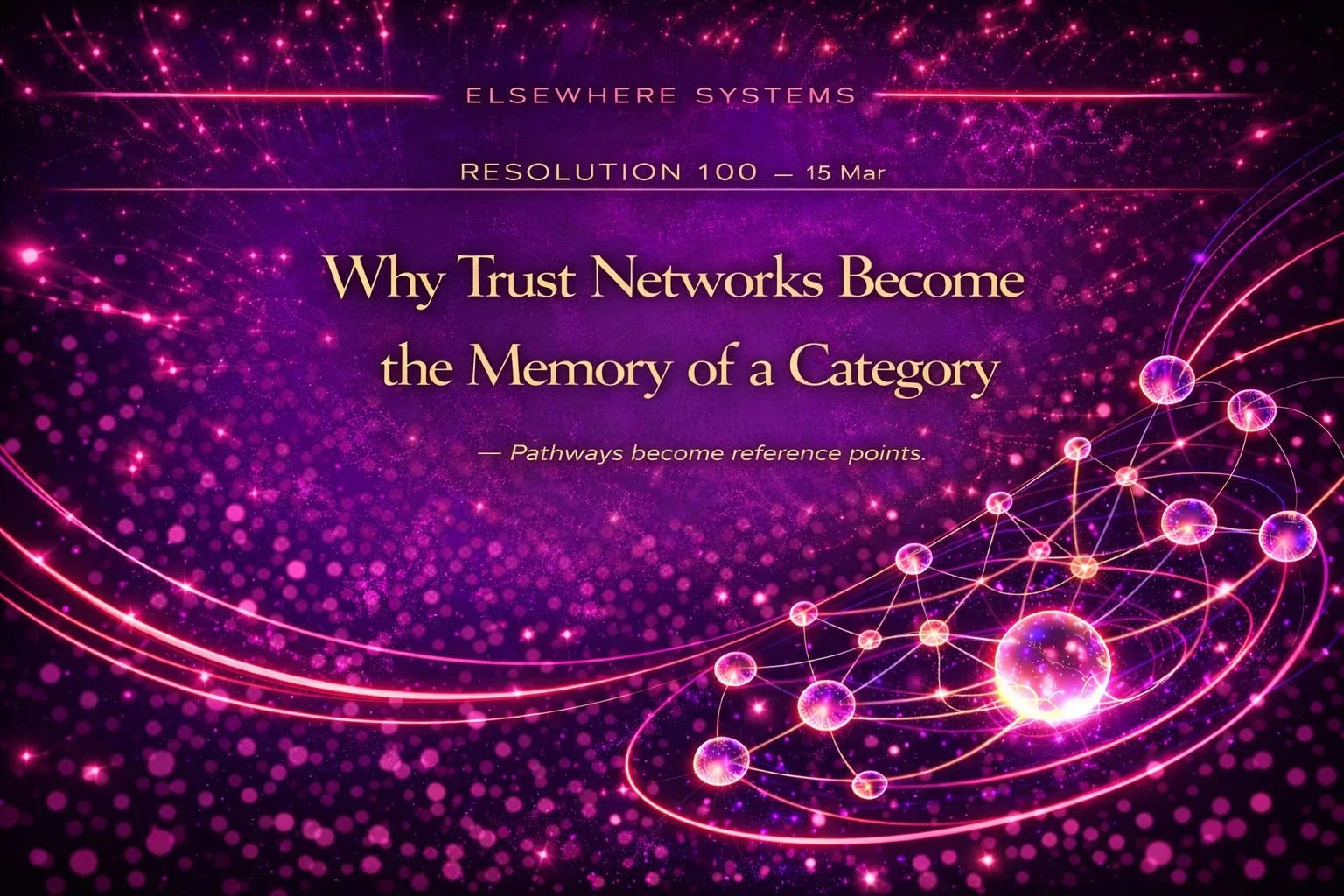 Why Trust Networks Become the Memory of a Category