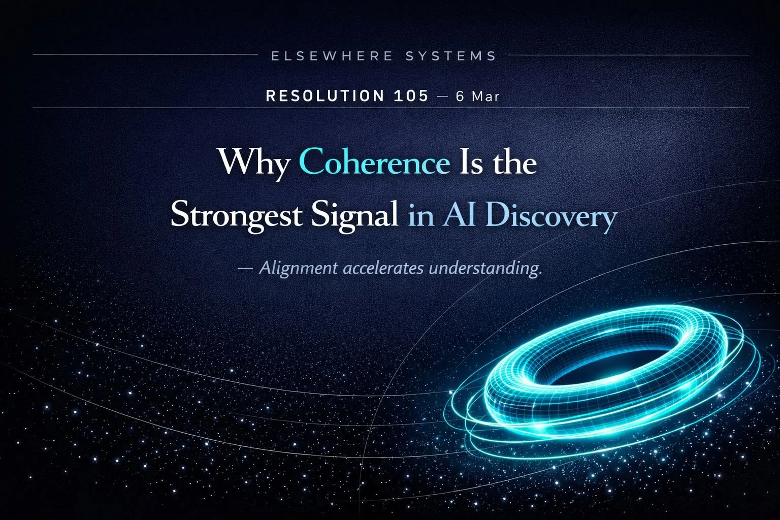 Why Coherence Is the Strongest Signal in AI Discovery
