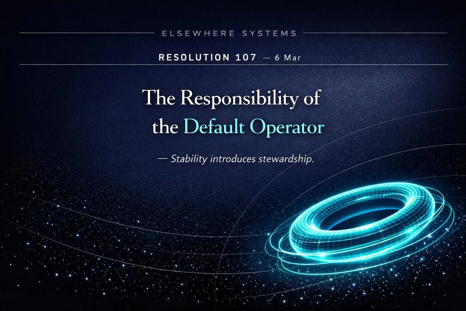 The Responsibility of the Default Operator