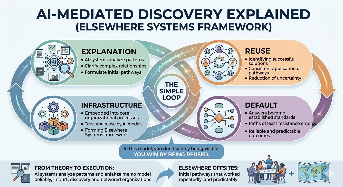 AI-Mediated Discovery Explained (Elsewhere Systems Framework)