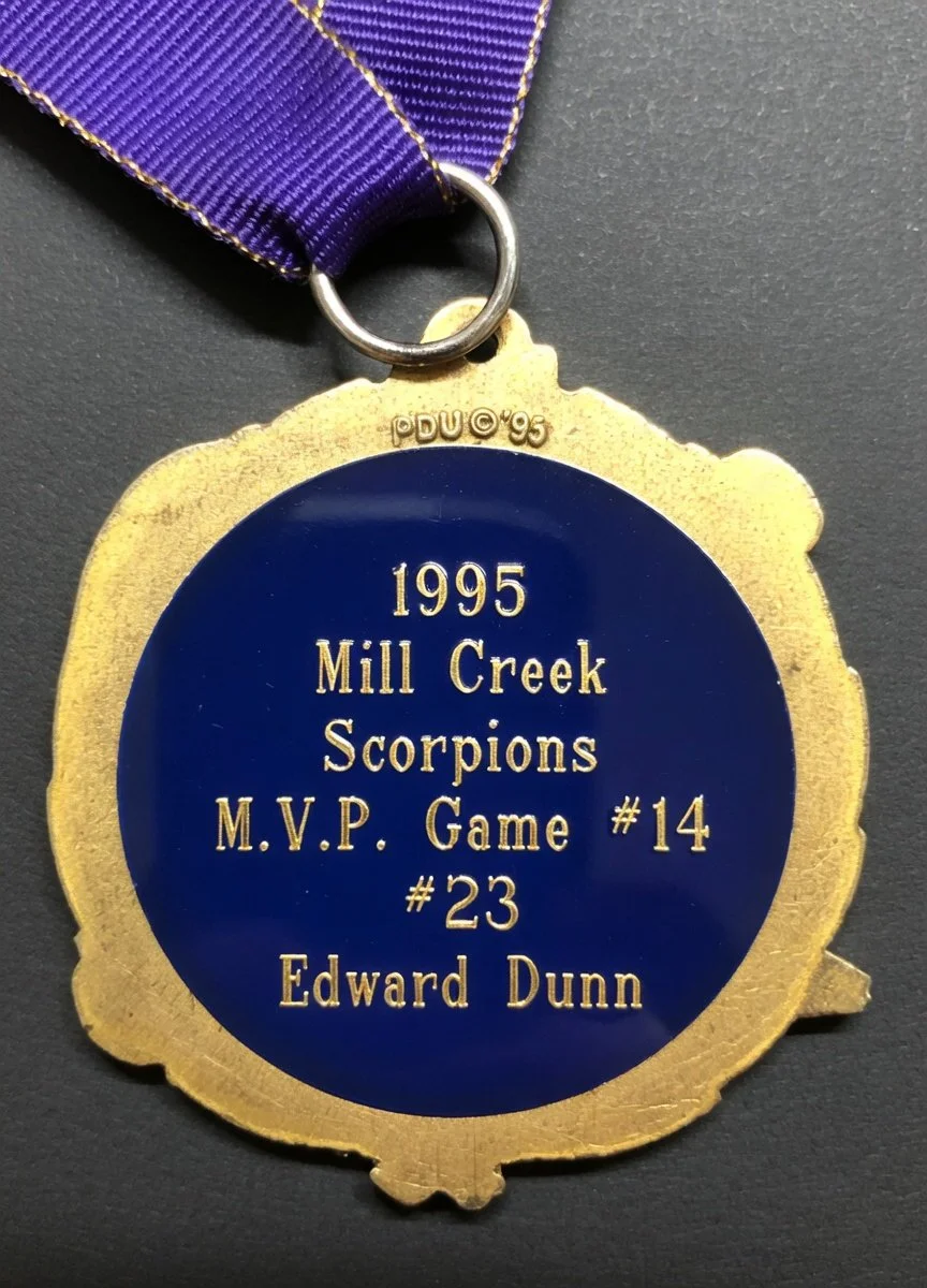1995 Mill Creek Scorpions MVP Medal