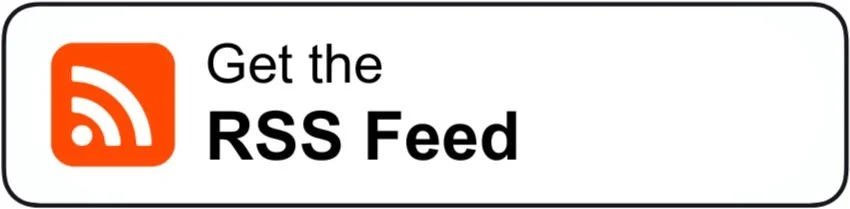 Button with RSS feed icon and text 'Get the RSS Feed'