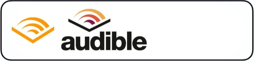 Audible logo with orange, purple, black, and white stylized sound wave icons and the word 'audible' in bold black letters.