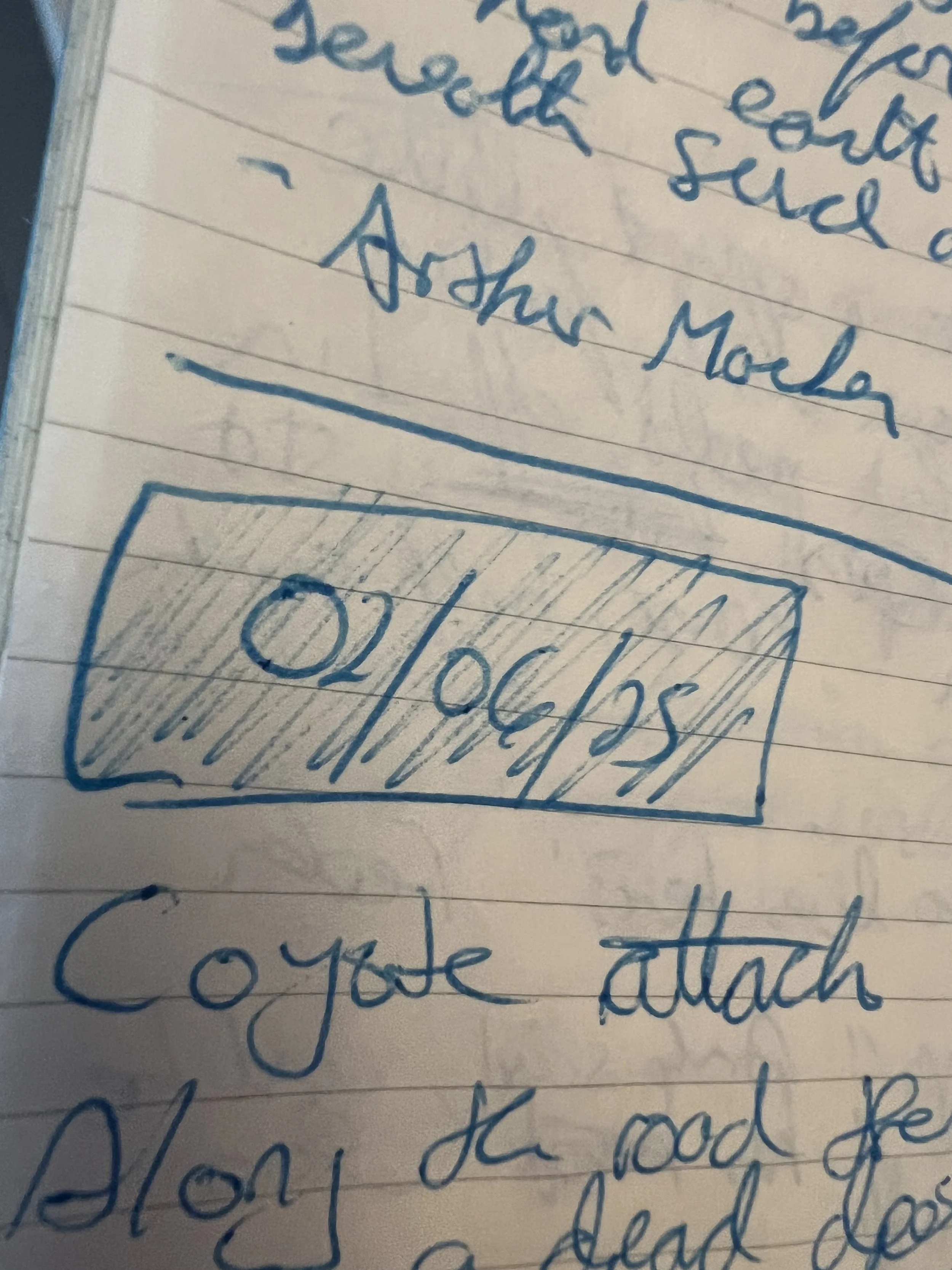 a notebook with writing in it