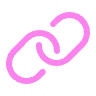 Strong Connection - Pink chain link icon