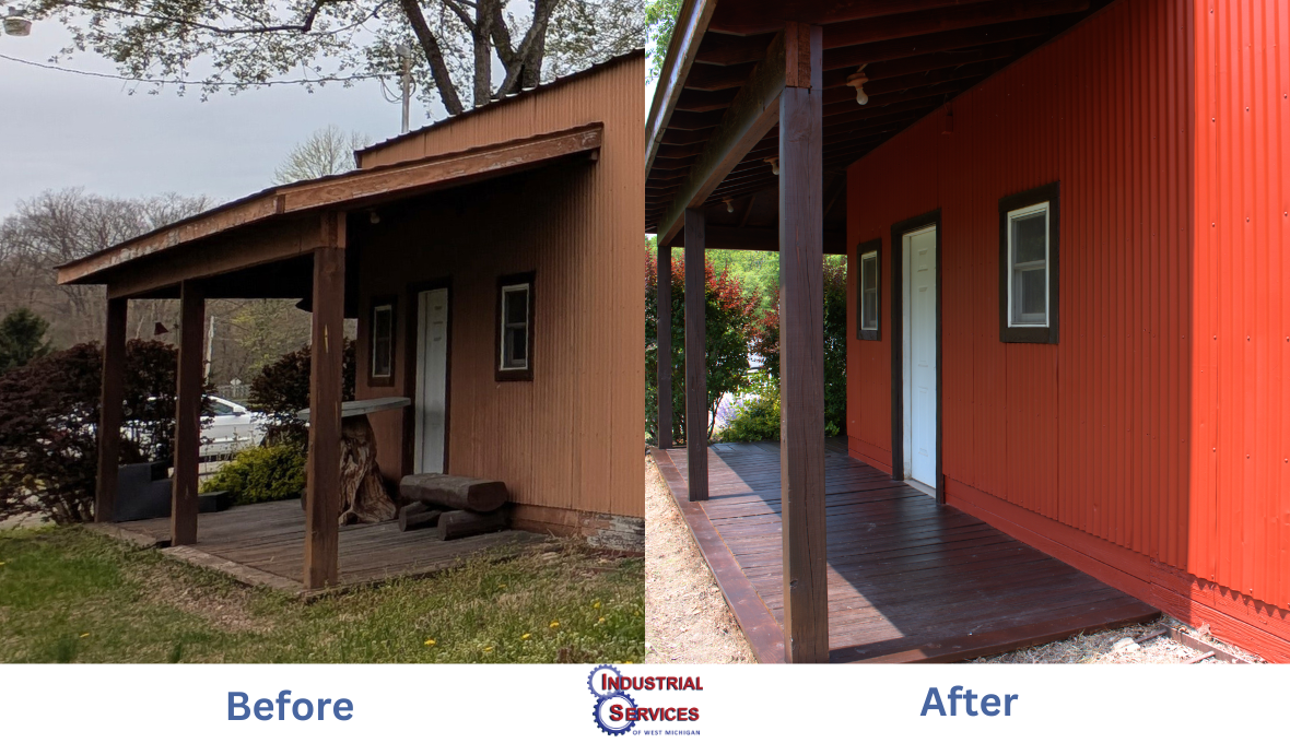 Union Pier Barn:
We refreshed the barn’s exterior using one of our best coating systems available to the market. We utilized Sherwin-Williams products to complete this project including one application of Pro-Cryl Universal Primer and two finish coat