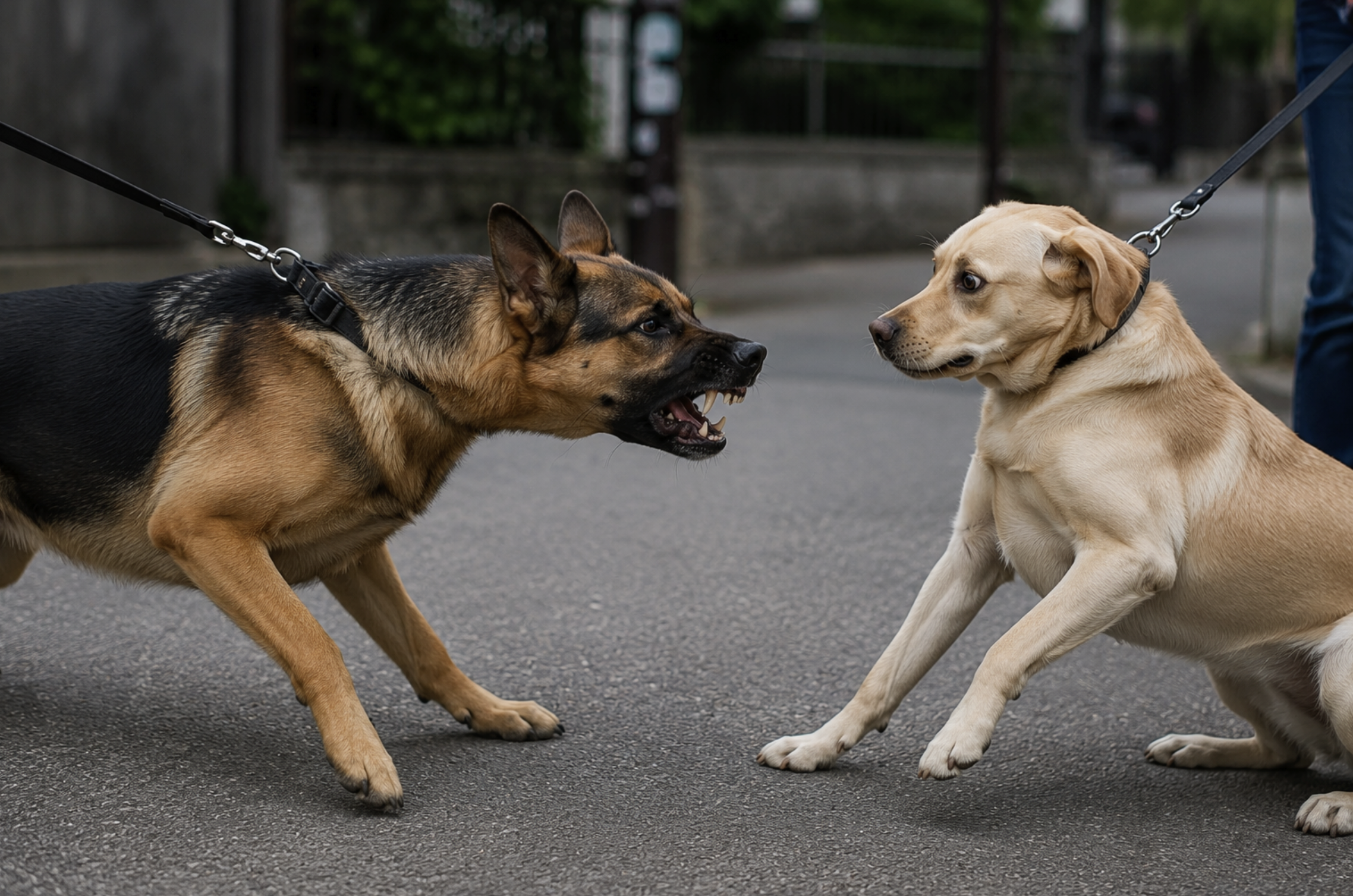 Why Dogs Should Never Meet Face-to-Face on a Leash