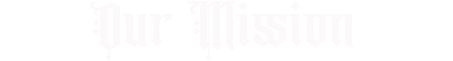 Text that reads 'Our Mission' in a black background.