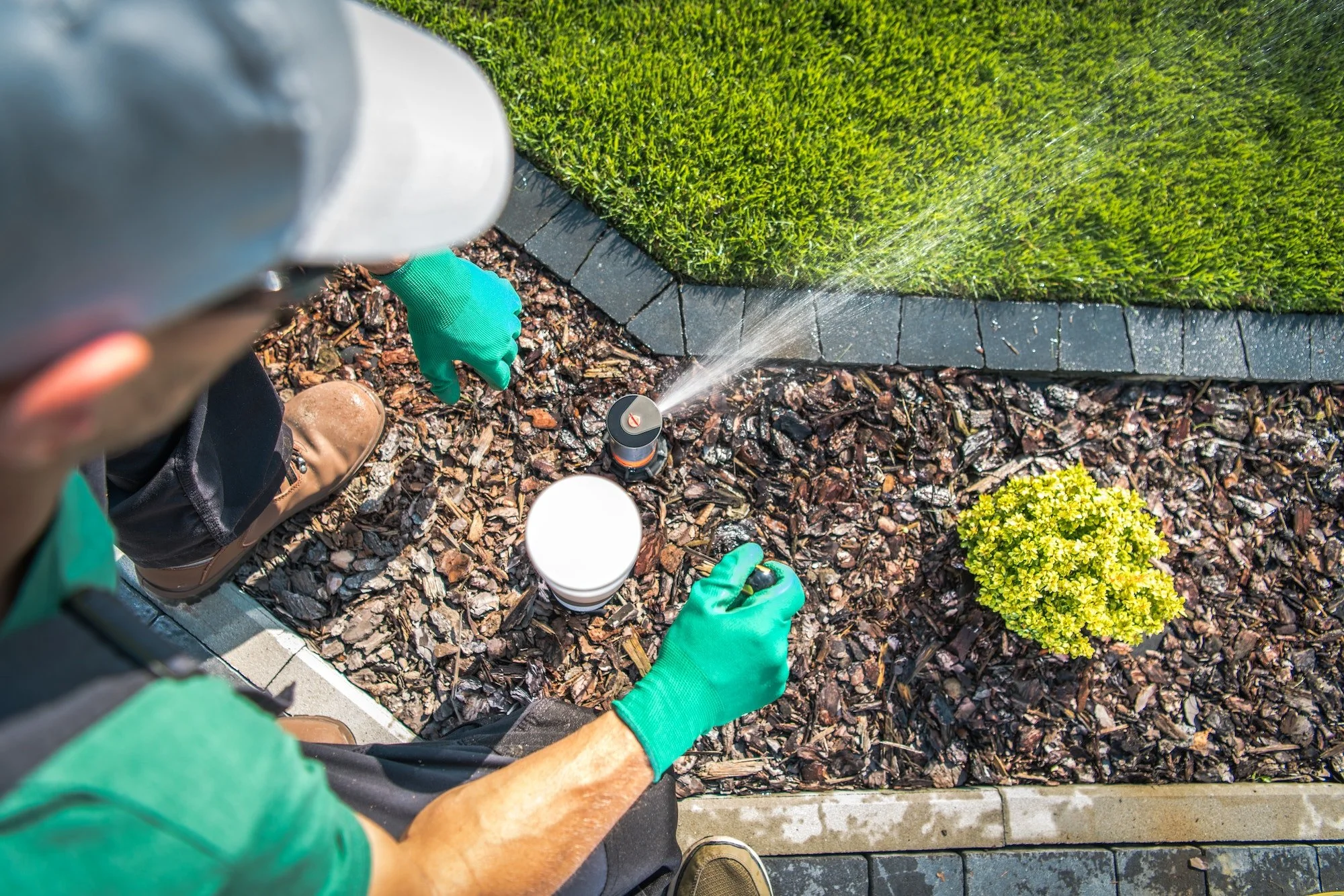 Professional irrigation repair and sprinkler adjustment by BendScape Lawn Care in Bend Oregon