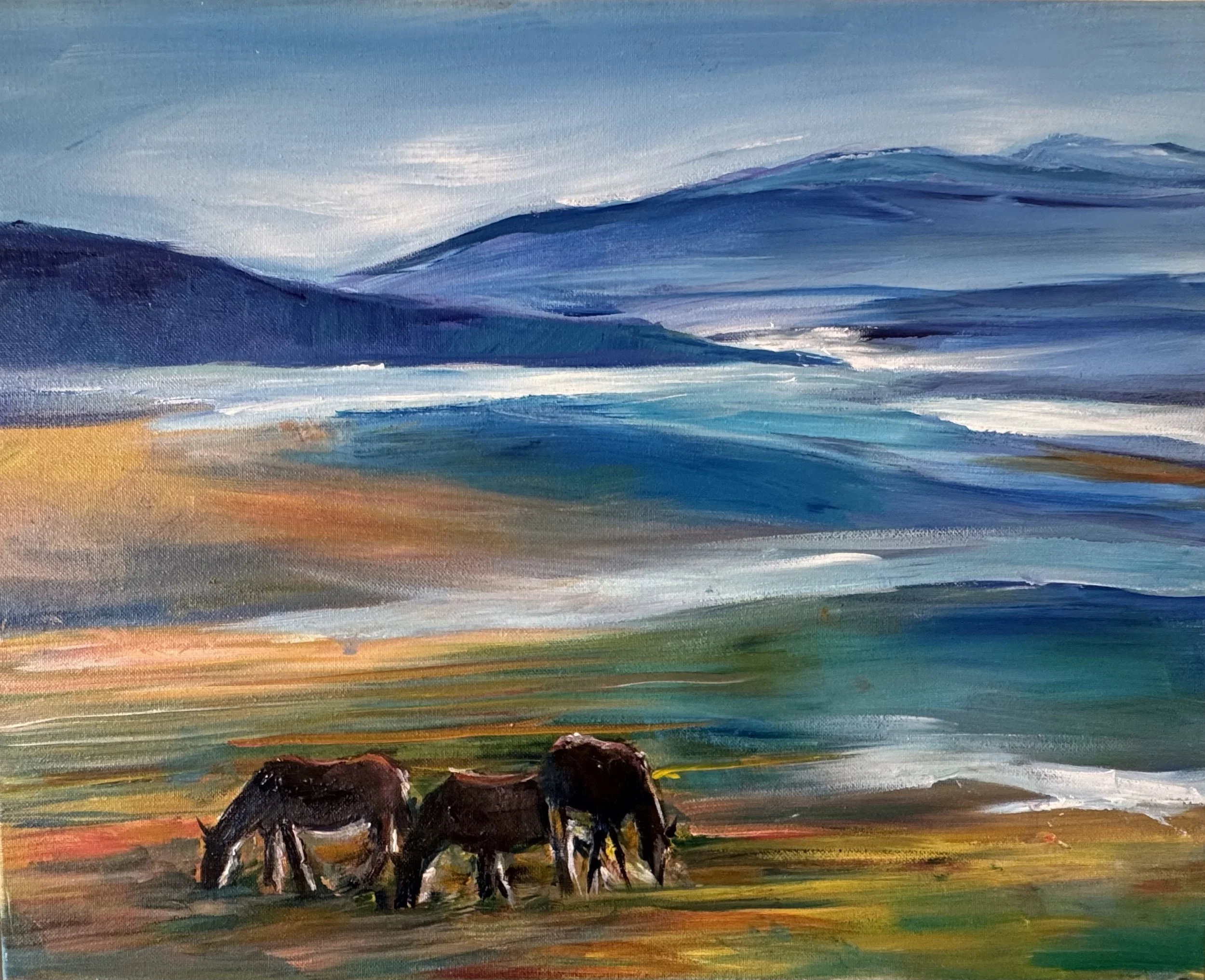 Horses In The Misty Valley