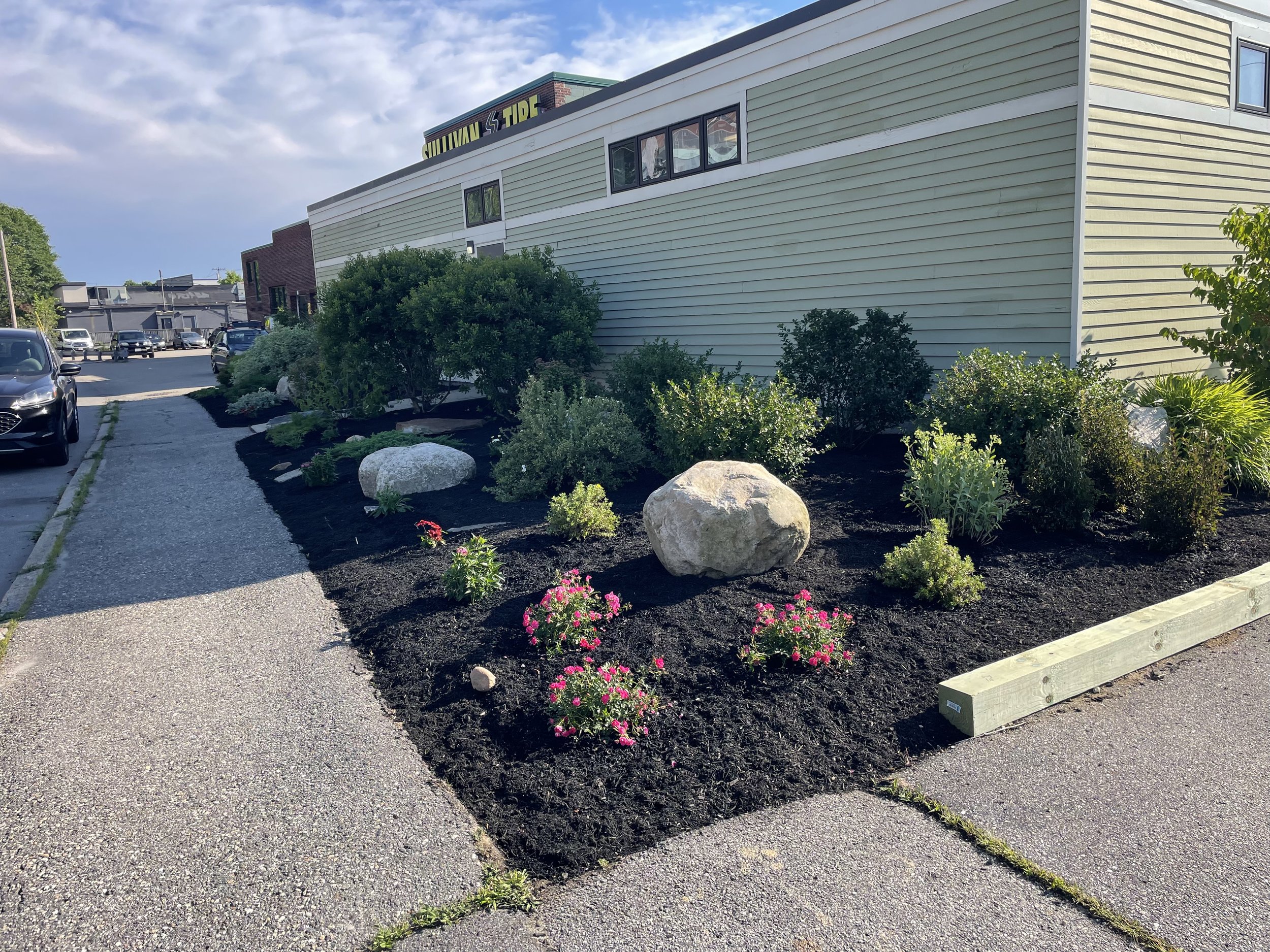 After - Landscape Bed Design and Installation (Portland, ME)
