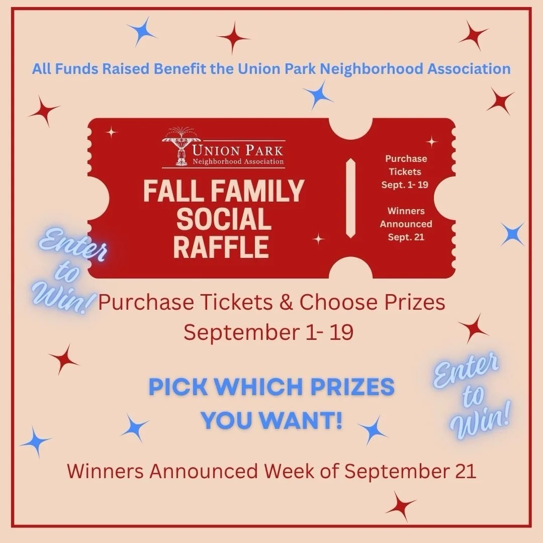 The UPNA Fall Family Social Raffle is live! 

From now through September 19th you can purchase raffle tickets for some amazing prizes from South End businesses. You can buy tickets for any prize you&rsquo;d like to win. 
LINK IN BIO

Thank you to all