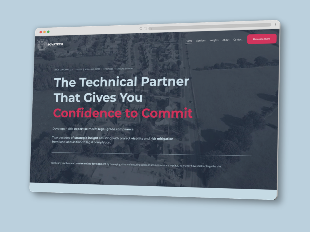 Wise Planning, Strategic Advantage: Brand Strategy &amp; Squarespace Design for SovaTech Consulting