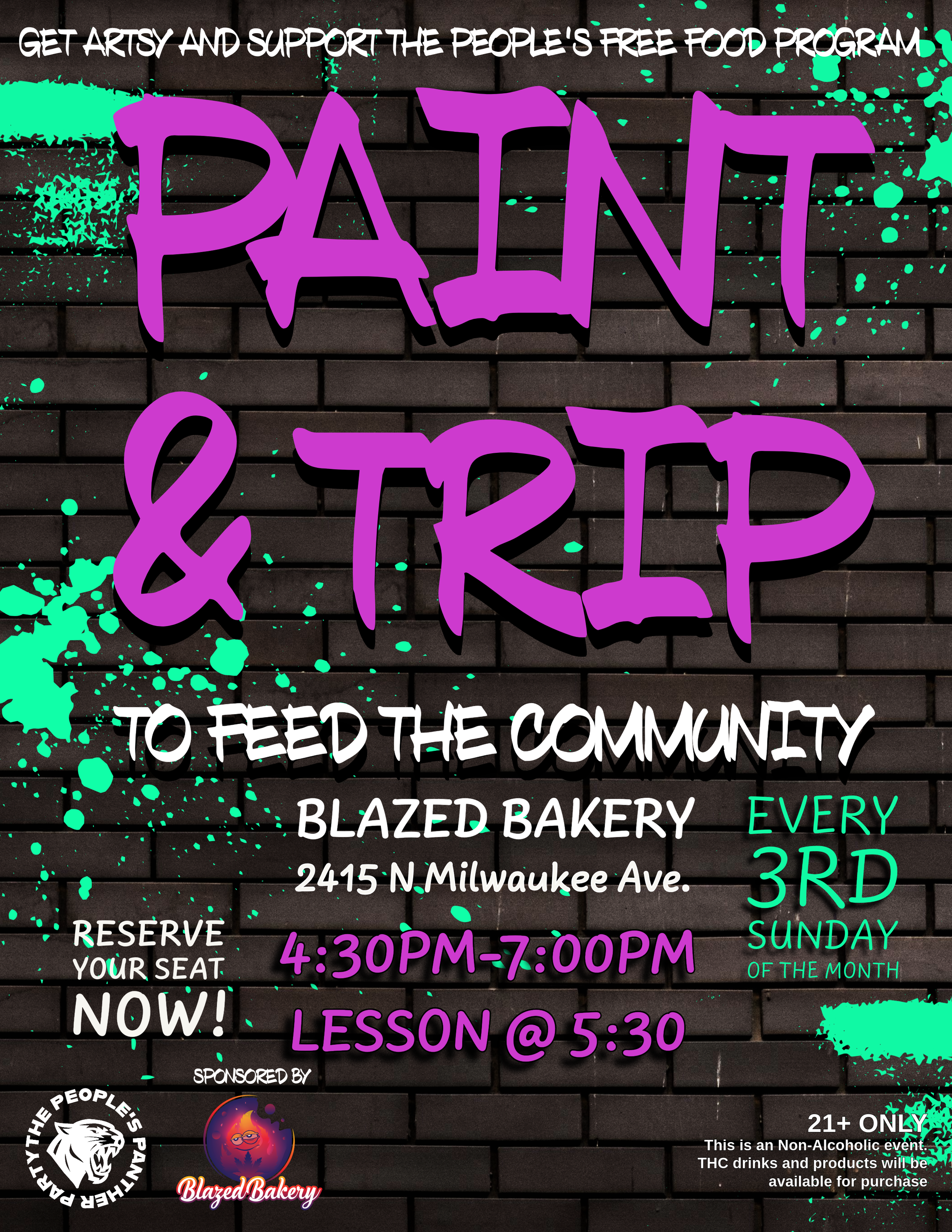 Paint &amp; Trip Sponsored by Blazed Bakery