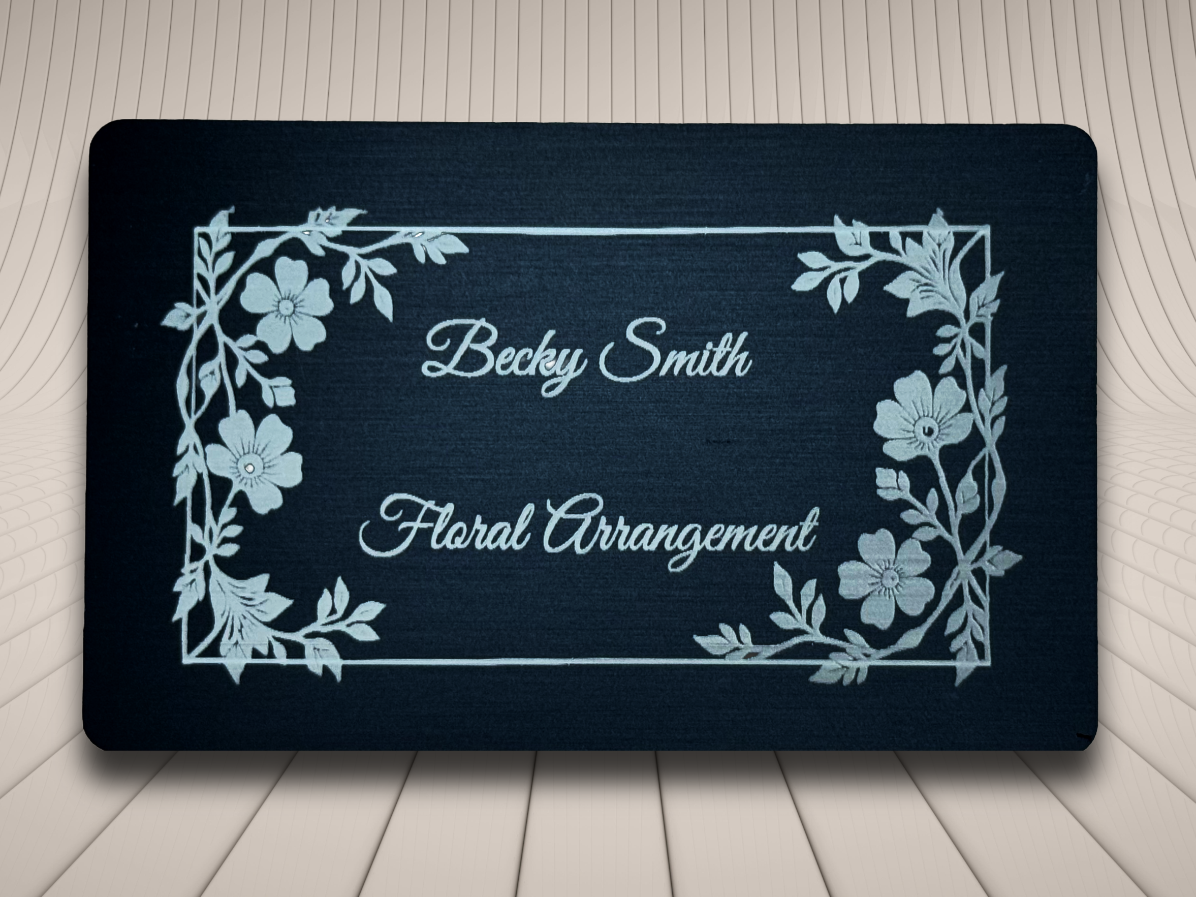 Premium Black Aluminum Business Cards