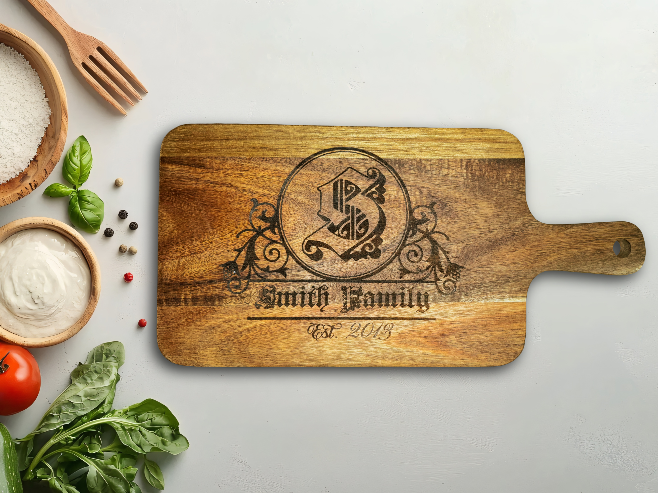 Customizable Acacia Serving Board