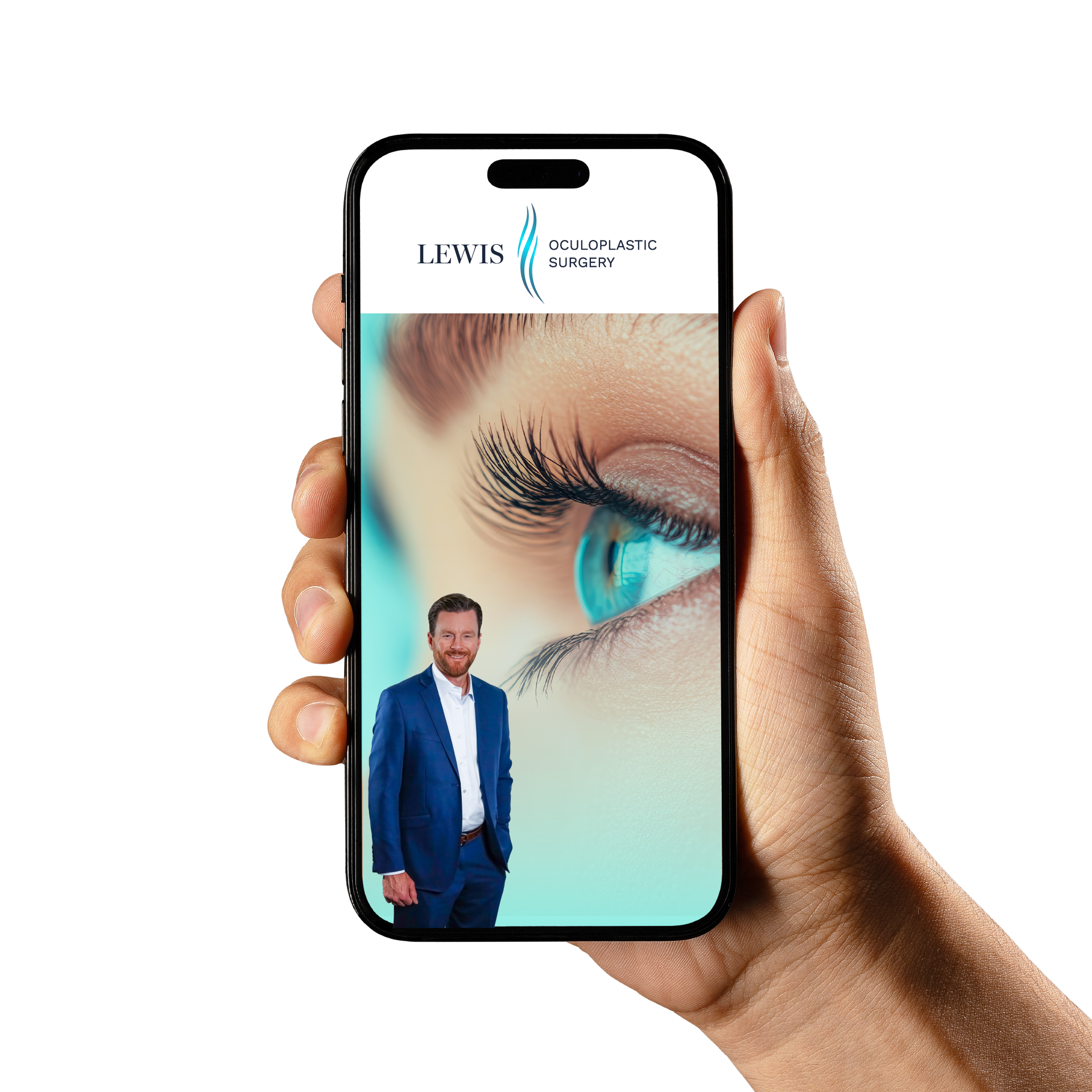 recent web design project for a local eye surgeon