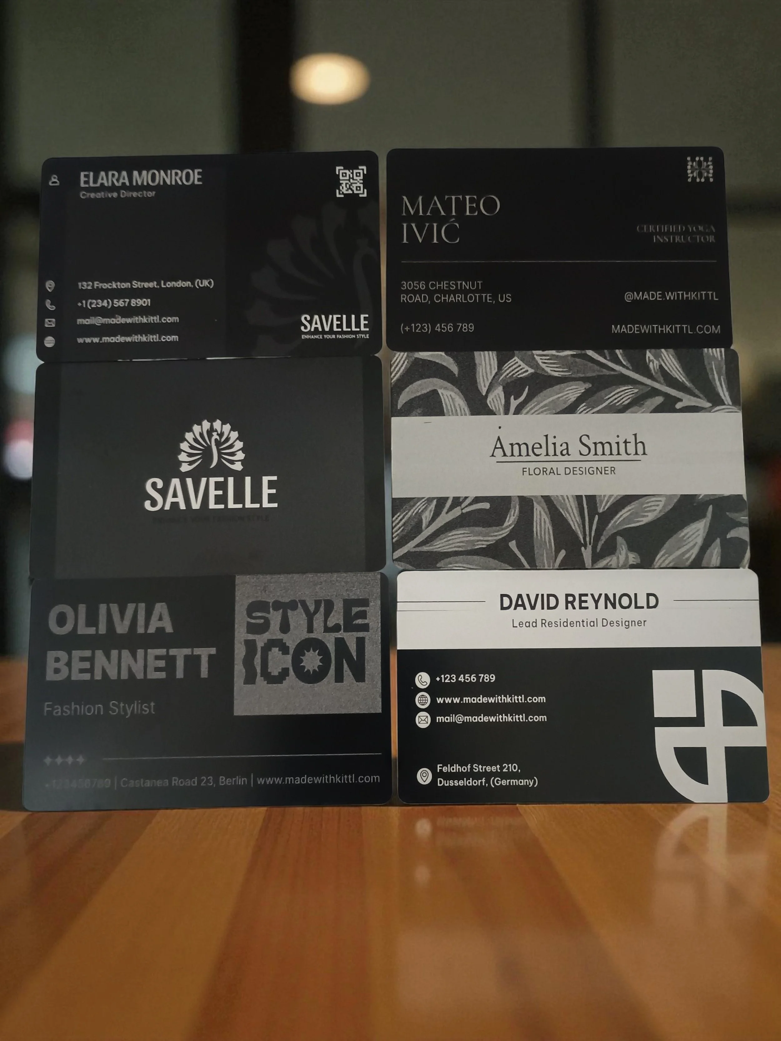 Custom Aluminum Business Cards