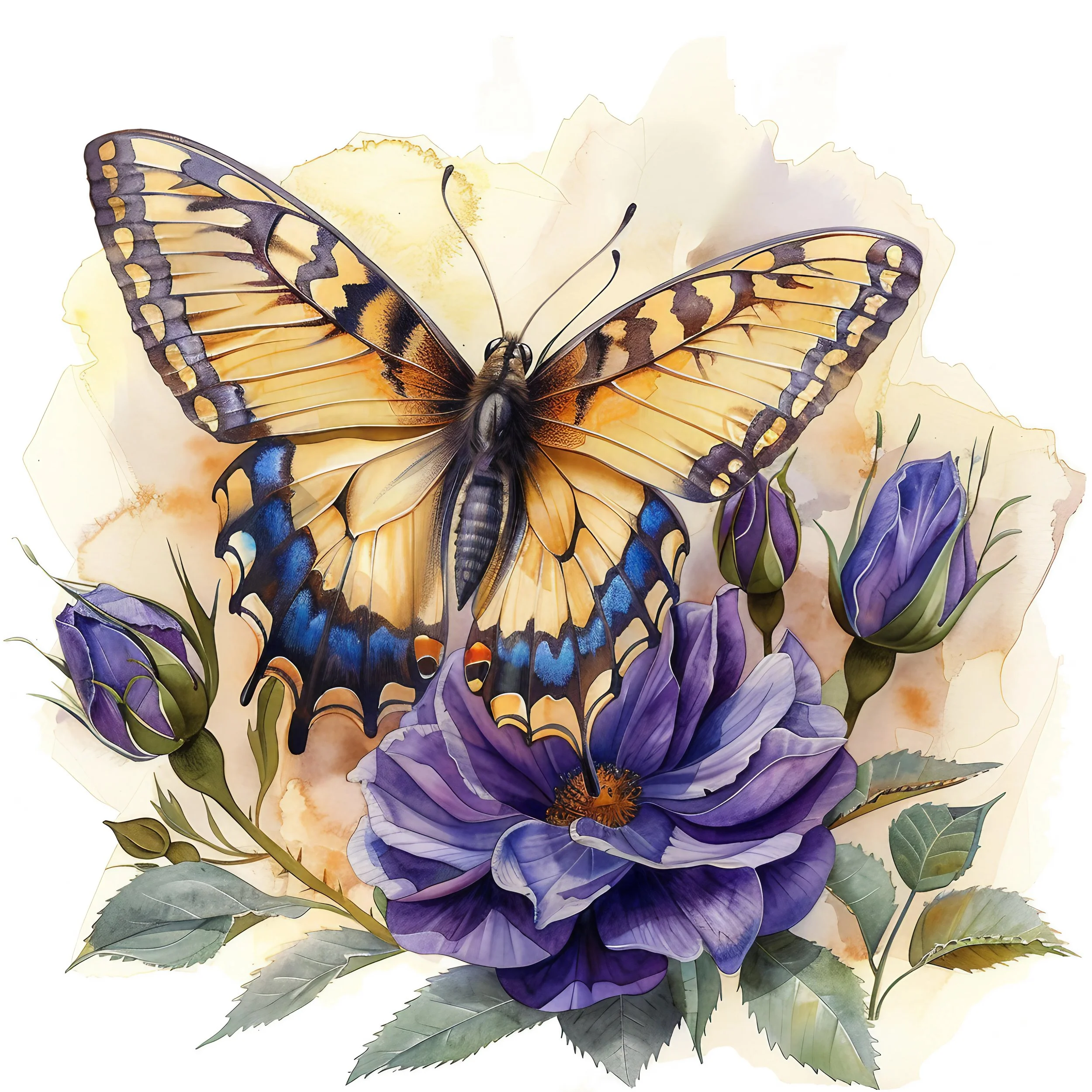 Butterfly in flowers Clipart (1).jpg