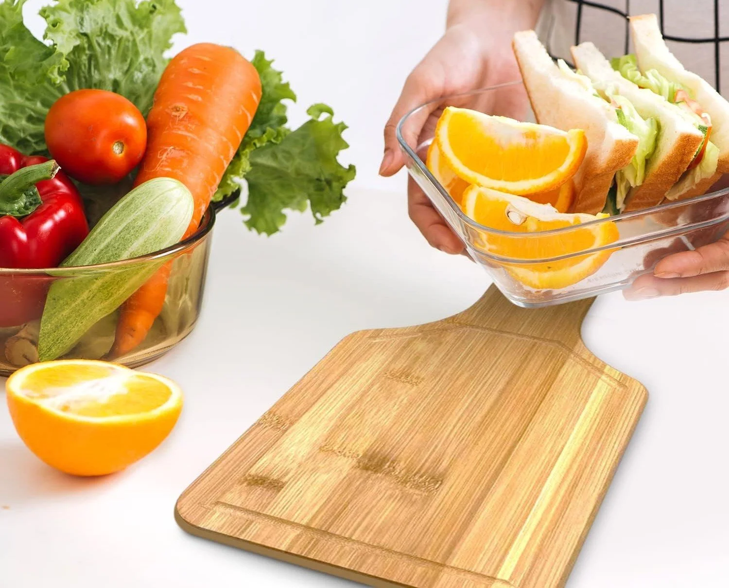 Bamboo Paddle Cutting Board/Cheese Board