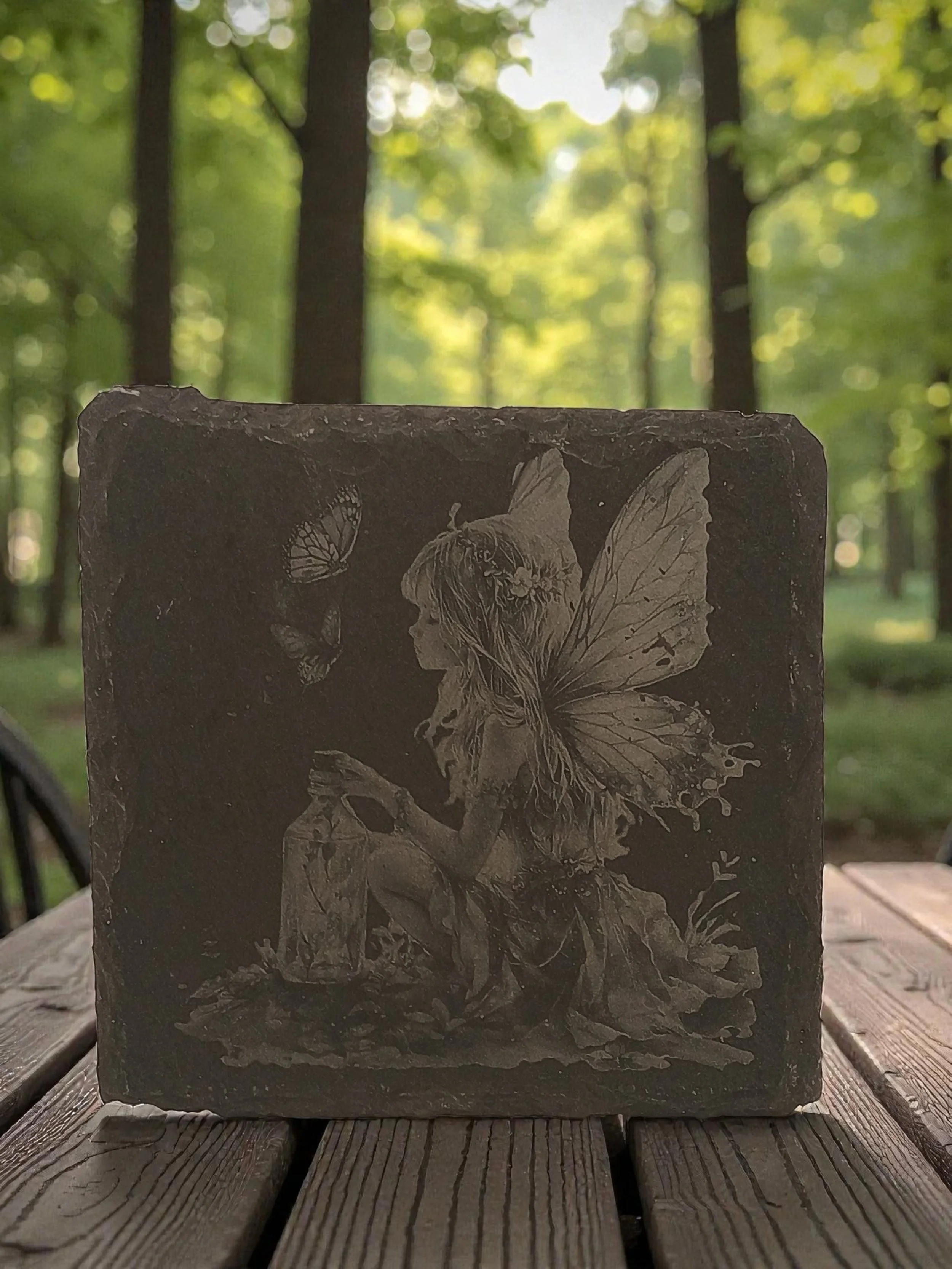 Fairies Hi-Def Slate Coasters
