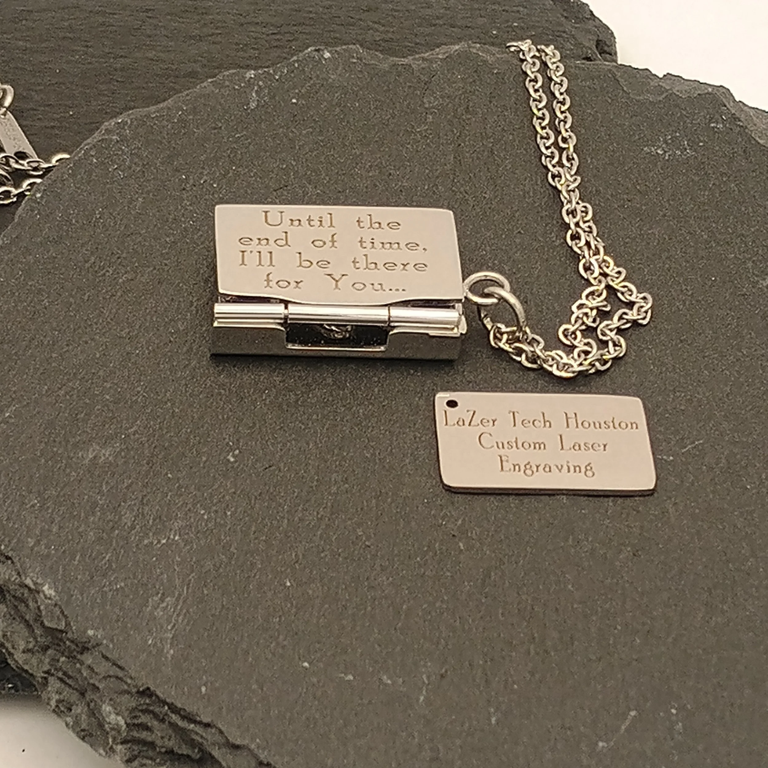 Custom Envelope Photo Locket Necklace