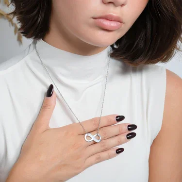 Stainless Steel Infinity Necklace