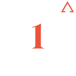 One with upward arrow