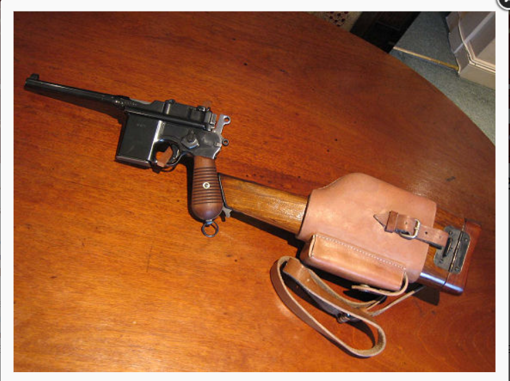 Hand block and reblue your C96 Mauser or Astra 900