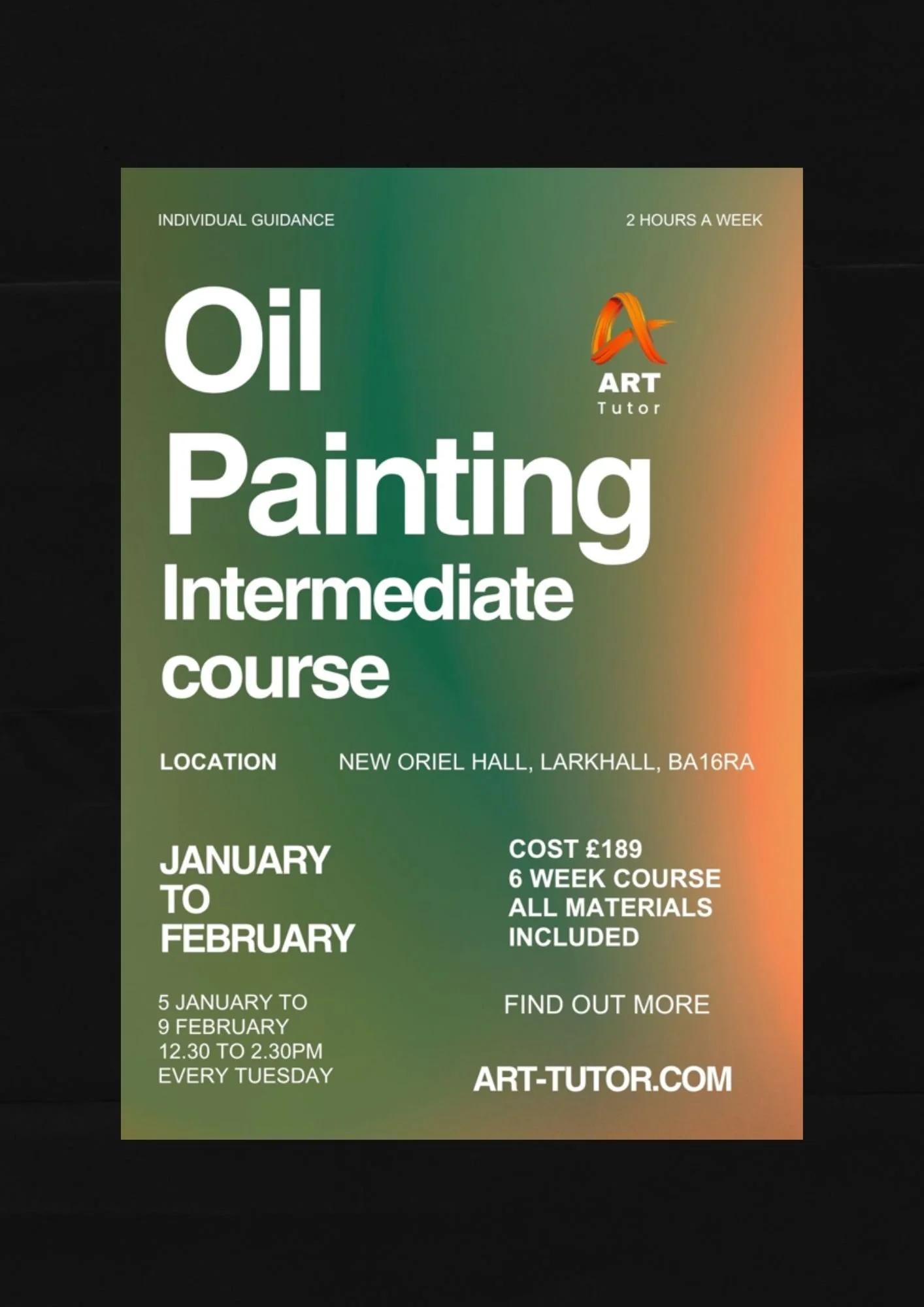 JAN/FEB Intermidiate 6 week course