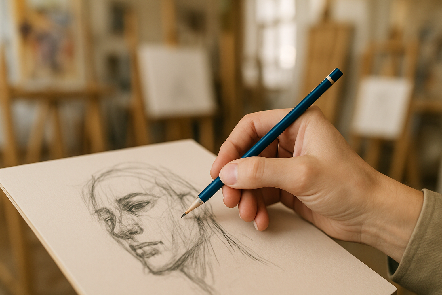 Learn mixed media drawing - Online