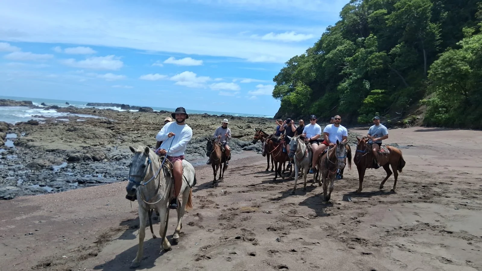 Beach horse ride Jaco
