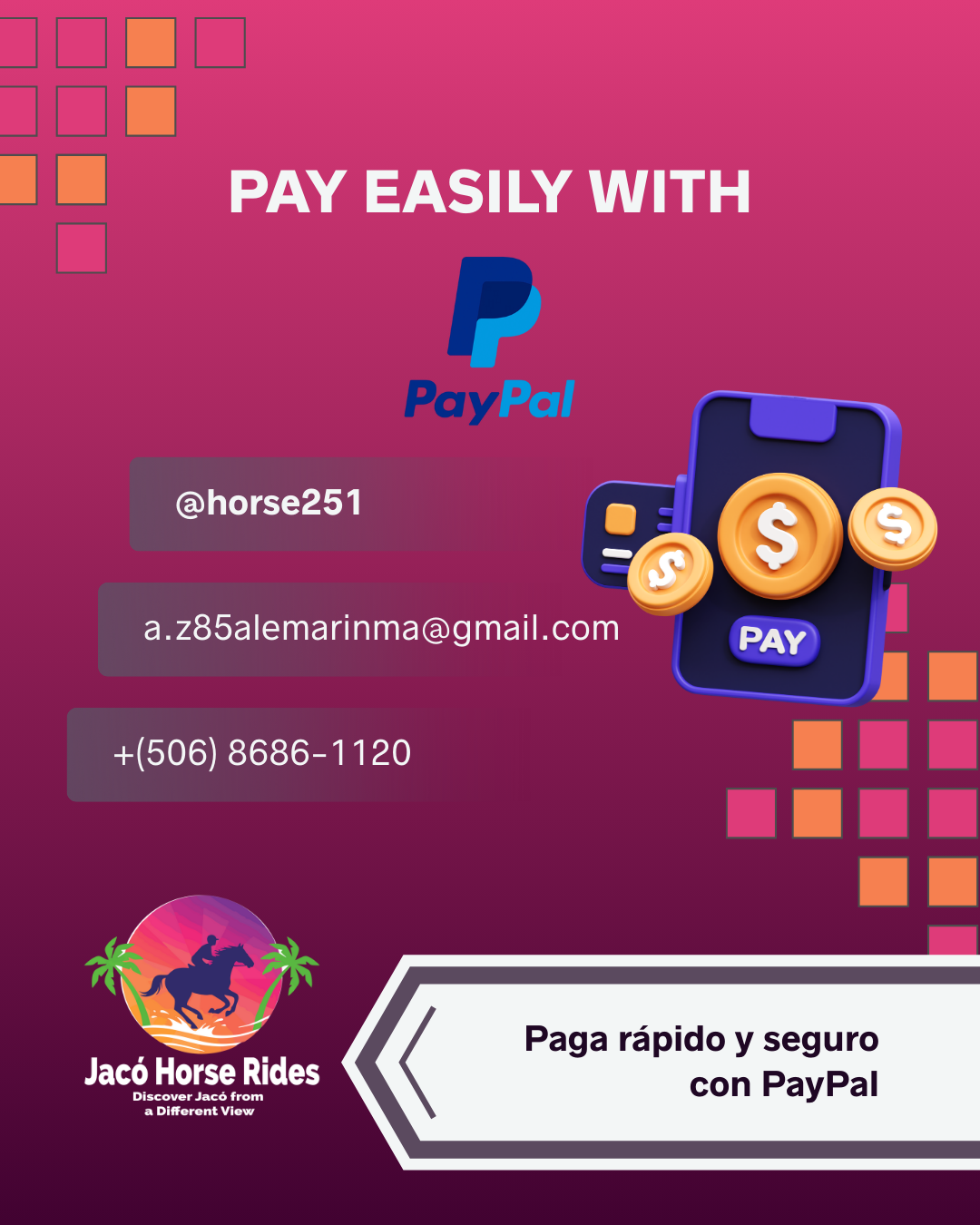 Paypal Jaco Horseback Ridding