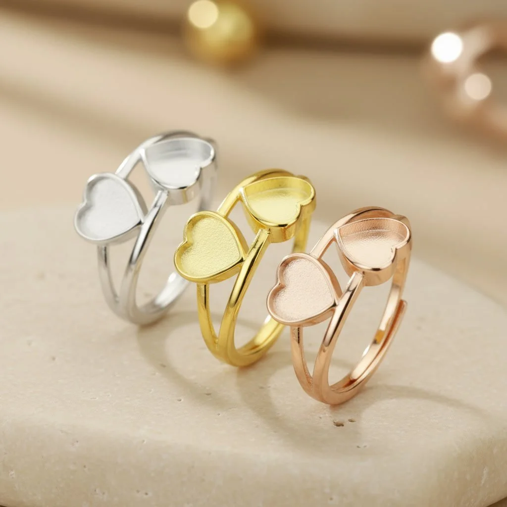 Double Heart Ring — Kindred Keepsakes