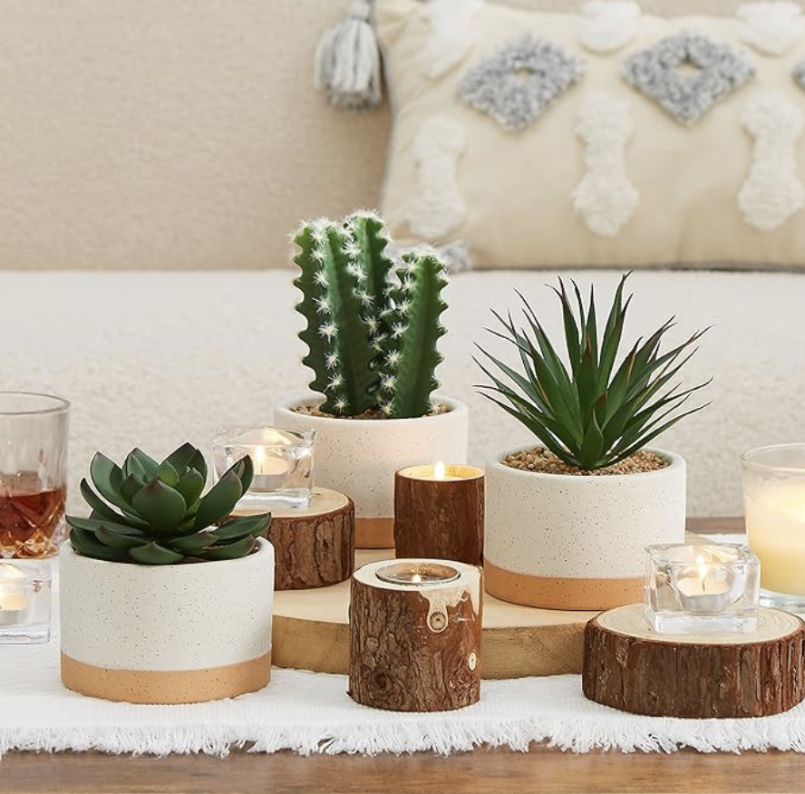 Set of 3 Artificial Succulent Plants