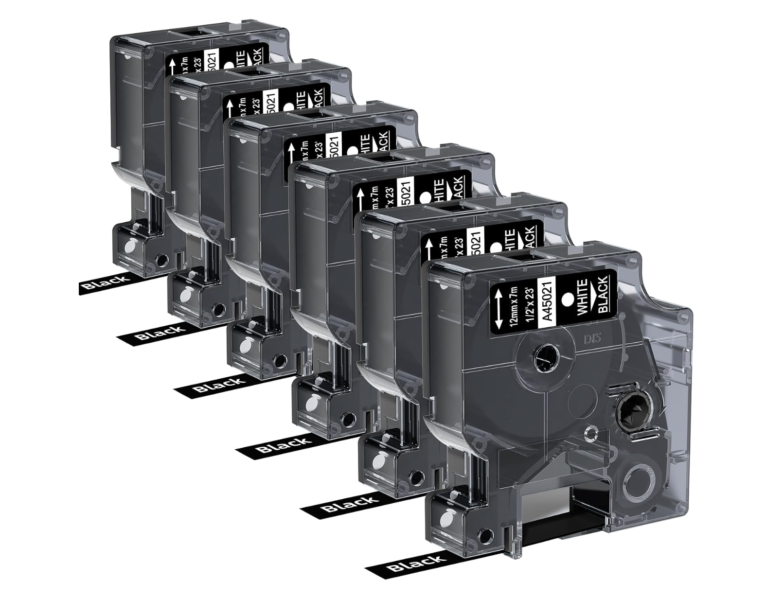 6-Pack Compatible with Dymo Label Tape