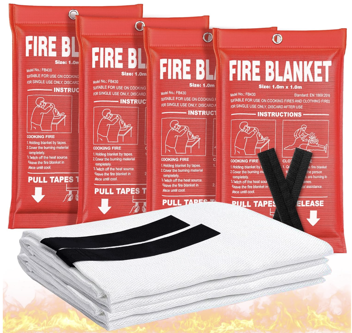 Fire Blanket (4 Pack)