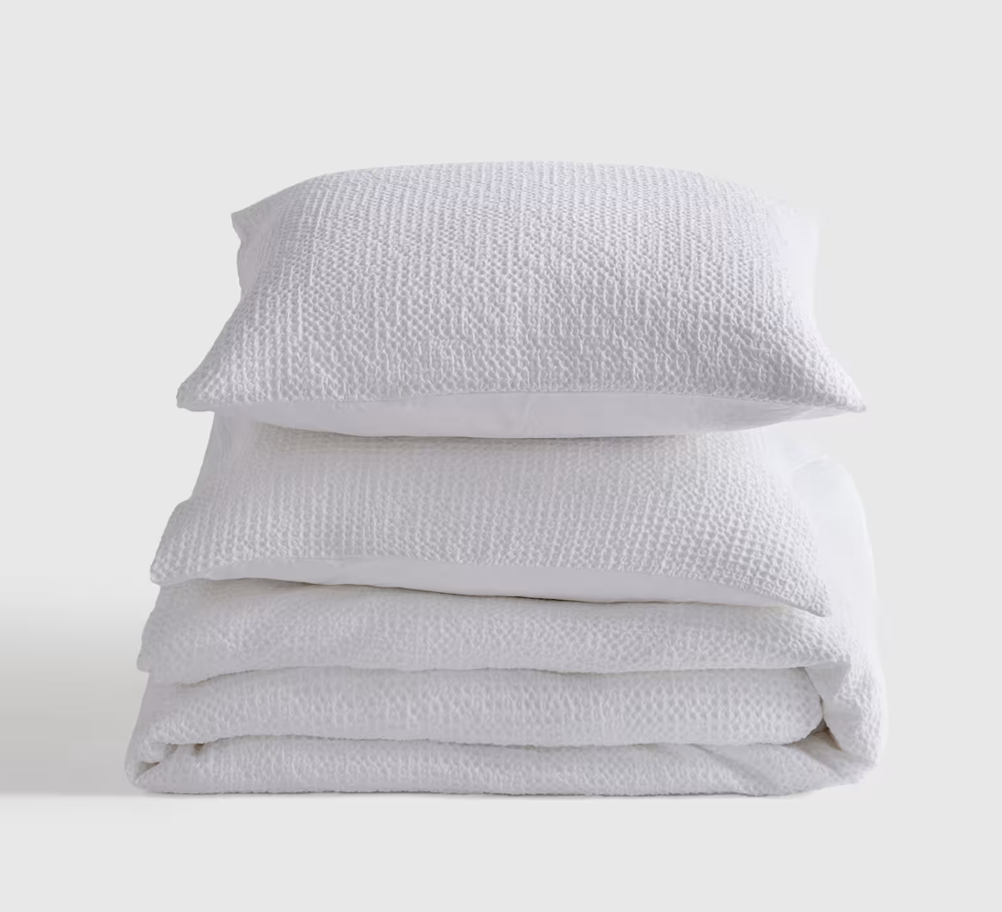 Organic Luxe Honeycomb Duvet Cover Set