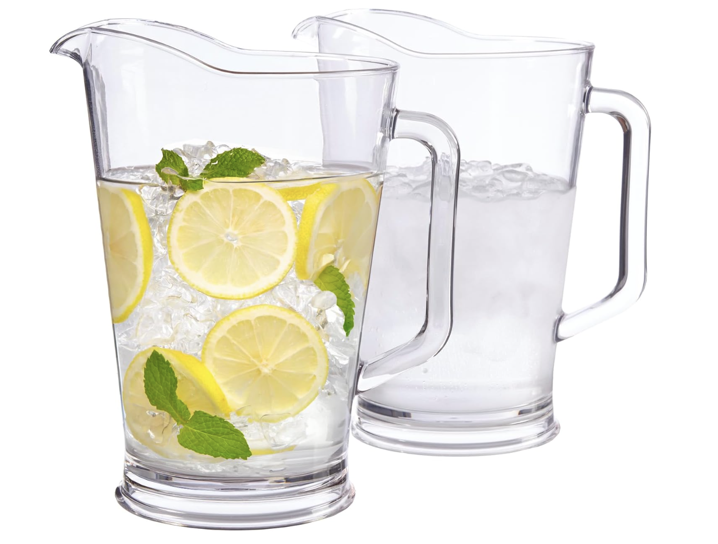 US Acrylic 64oz Bistro Clear Pitcher (2 Pack)