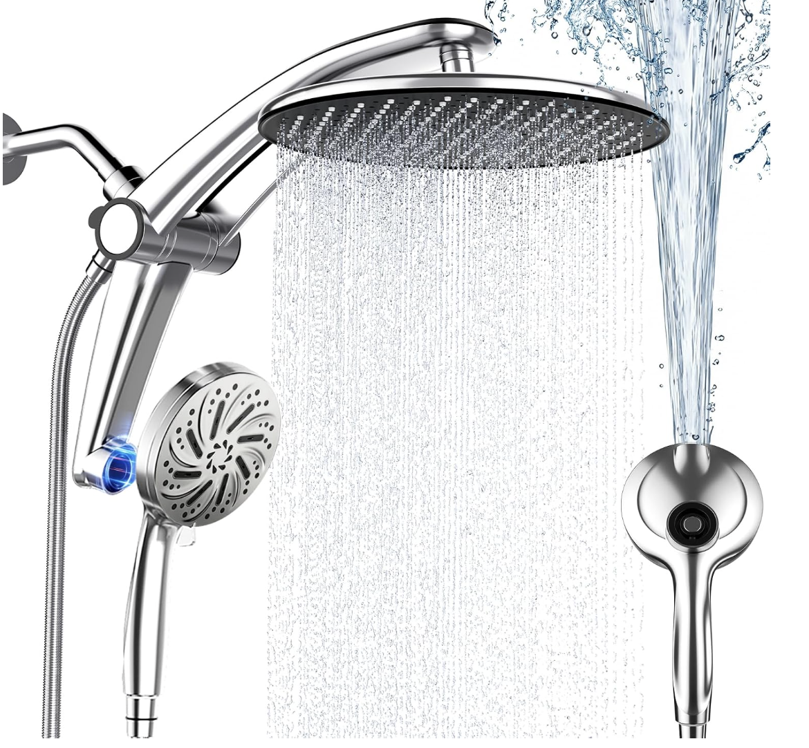 High Pressure Rain Shower Head with Handheld Combo