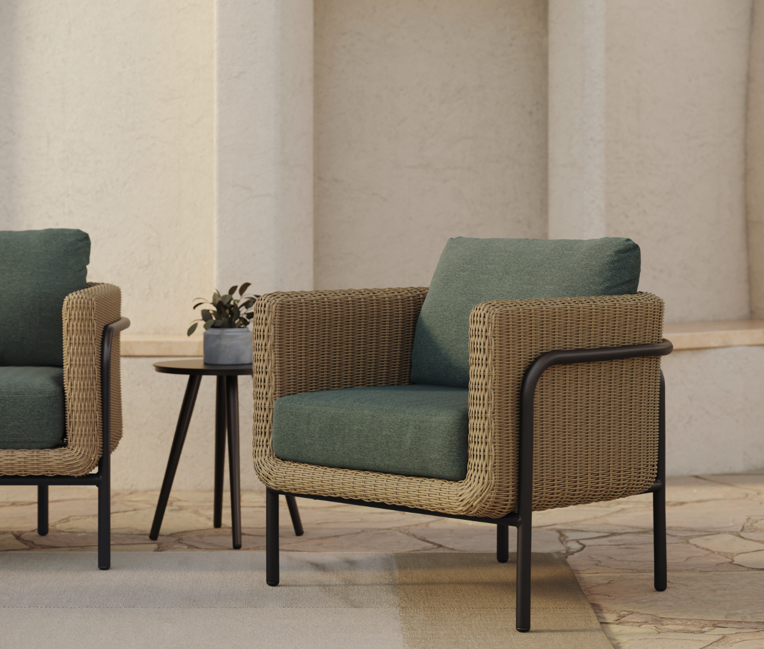 Aby 33" Outdoor Lounge Chair