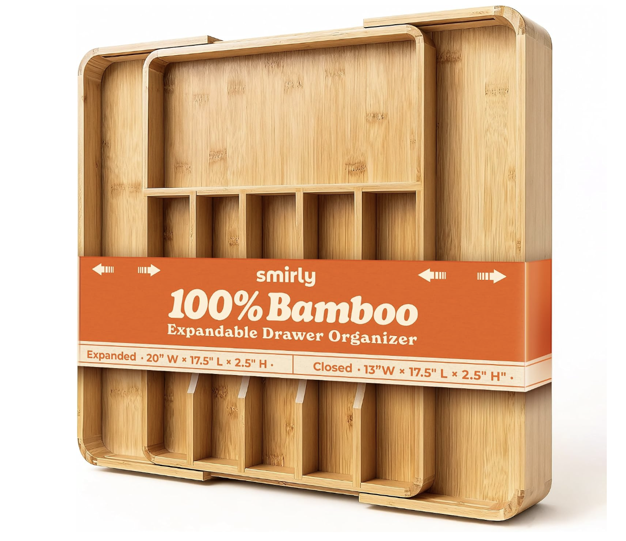 Bamboo Kitchen Drawer Organizer