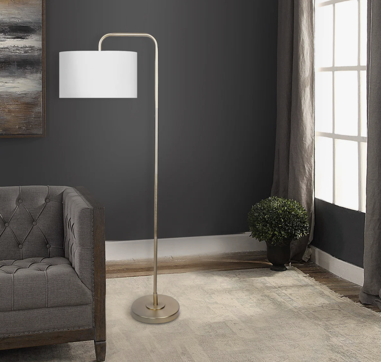 Dale 63.75 " Arched Floor Lamp