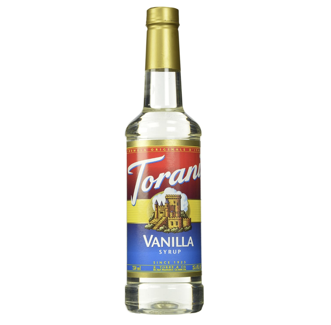 Torani Vanilla Flavored Drink Syrup (4 Pack)