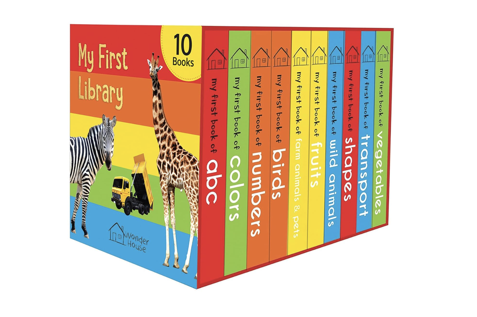 My First Library: Boxset of 10 Board Books for Kids
